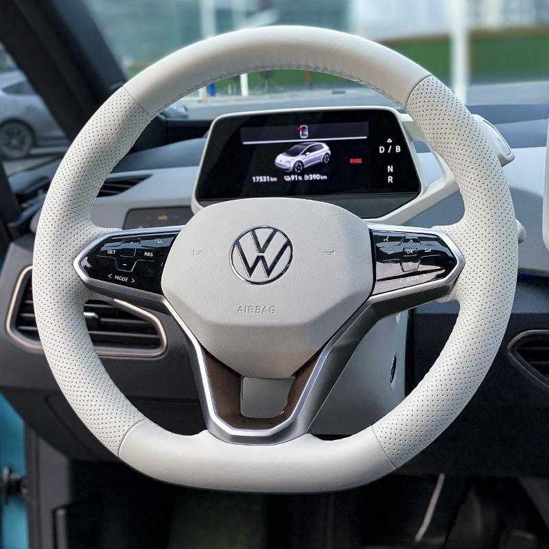 适用大众ID3迈腾GTE帕萨特ID4x探岳ID6x途观ID7CROZZ手缝方向盘套