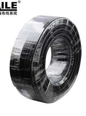 塑料波纹管外径10mm加厚PP阻燃 黑色保护软管 穿线管防水100米/卷