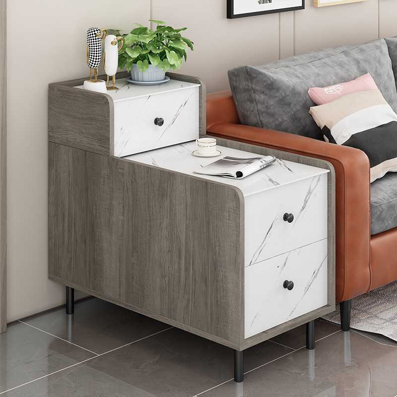 轻奢岩板沙发边几边柜客厅小茶几迷你边桌卧室边几边角侧边柜边桌