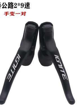 SENSAH顺泰18速公路车变速器2x9速直装式指拨手变变把前拨后拨