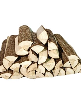 装饰木柴原木壁炉摆件橱窗造景木头背景墙客M厅装饰民宿木材篝火