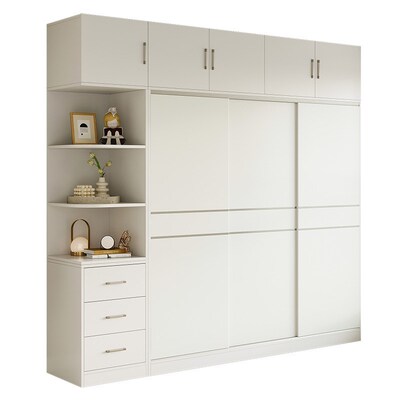 全实木衣柜d家用卧室无甲醛推拉门儿童衣橱出租房屋经济型新款202