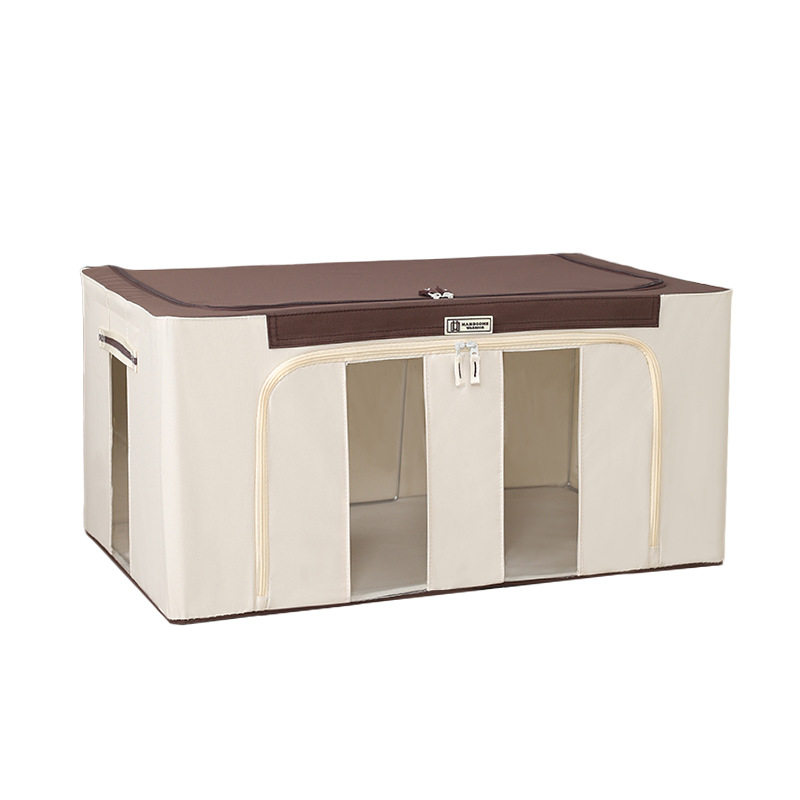 特大号12d0L 牛津布折叠收纳箱棉被衣服钢架整理箱收纳箱布艺加厚,收纳整理,收纳箱,淘宝优惠券,粉丝福利购,淘宝优惠卷