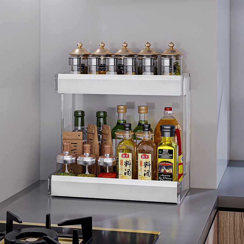新款厨房调料置物架台面放调味品瓶罐小号装油盐T酱醋收纳架子桌