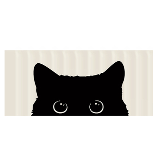 架遮丑Z轨道式 猫咪柜子帘子遮挡杂物厨房橱柜防尘拉帘免打孔鞋 布