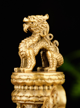 百纳源华表摆件精致华表柱摆件中华柱龙J柱纯铜办公室摆件家居饰