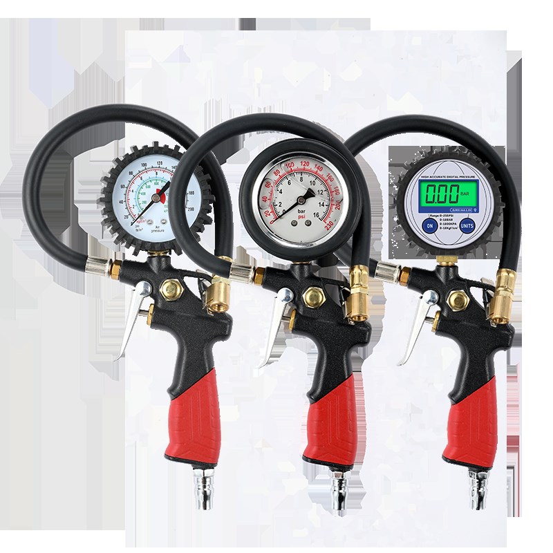 胎压表气压表高精度带充气t头汽车轮胎压监测器计数显加气表打气