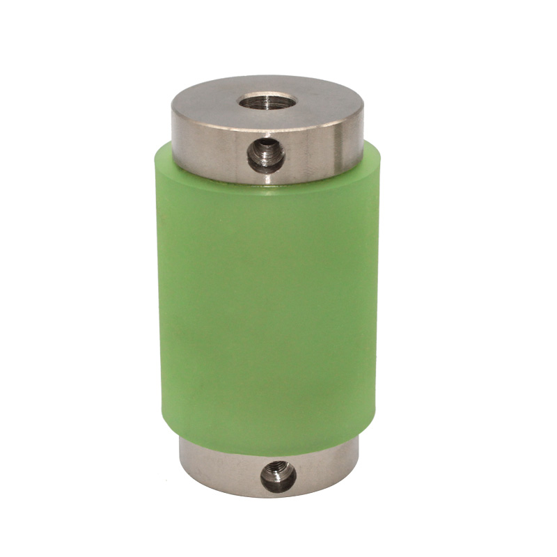 聚氨酯包胶轮配主动轮q轴套静音耐磨耐高温双轴承裁线轮滚筒动力