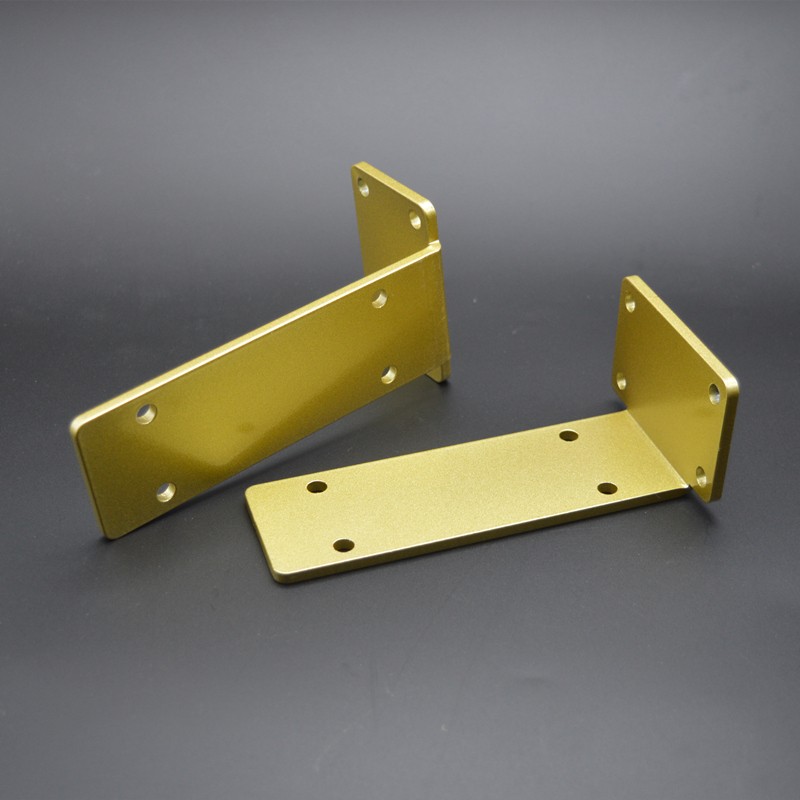 金色L型支c架墙上三角架承重隔板托架层板托三脚架置物架直角托厚