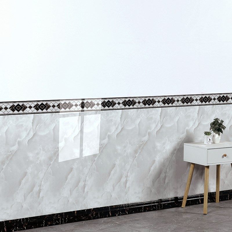 仿瓷砖墙围墙f贴墙裙护墙板铝塑板自装墙纸自粘防水防撞家用装饰