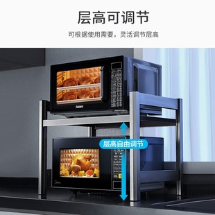 微波炉专用置物架台面悬空架加高家E用支架厨房烤蒸箱新款双层架