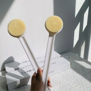 长柄猪鬃洗澡刷沐浴刷软毛搓泥搓背刷子搓澡身体刷硅胶软齿洗头刷