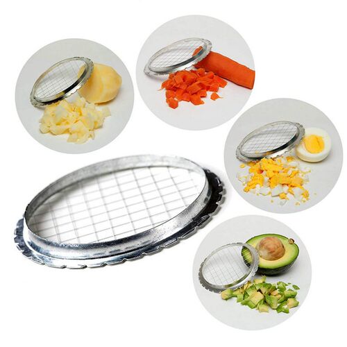 Creative Stainless Steel Egg Slicer Cutter Grid Eggs Divider