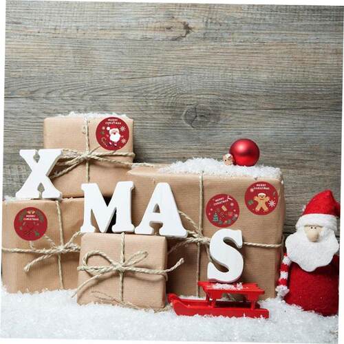 Christmas cartoon stickers gift box decoration sticker 贴纸