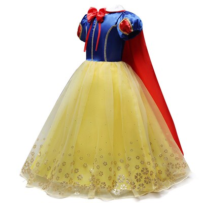 Girls Princess Dresses for 4-10T Children Kids Halloween Cos