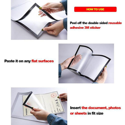 Magnetic Photo Frame Home A4 A3 Certificate Protection Cadre