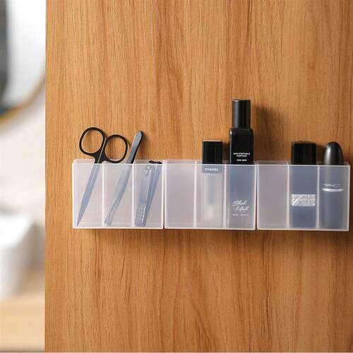 Wall-mounted compartmentalized mirror cabinet, no-drilling r