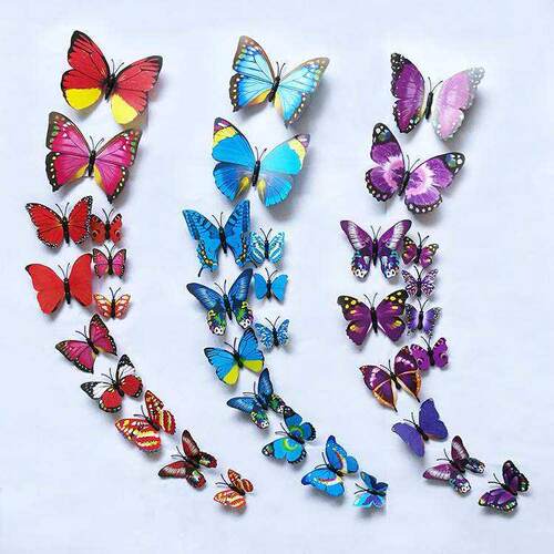 three dimensional wall stickers bedroom decorative stickers