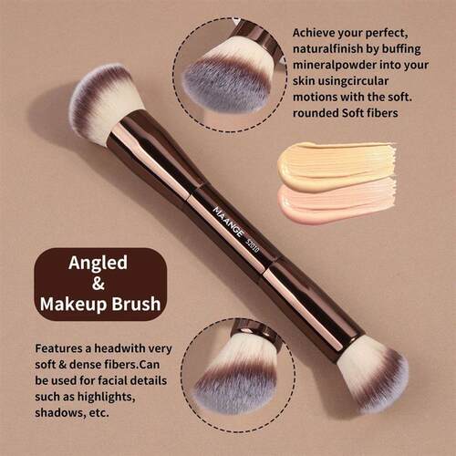 1PCS Double Ended Foundation Brush Contour Sculpting Brush P