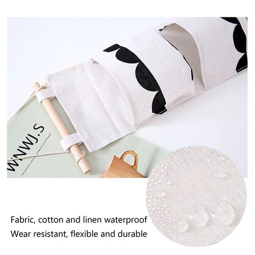 3 Pockets Cute Wall Mounted Storage Bag Closet Organizer Clo