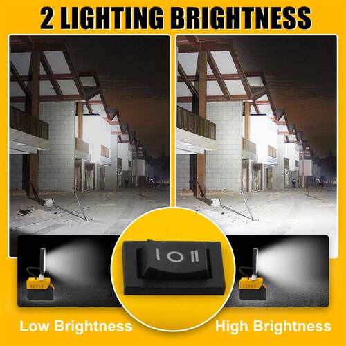5200LM Portable 48W LED Work Light Cordless Work Light Base