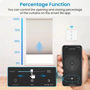 LoraTap Curtain Blinds Pushbutton Switch Tuya Smart Life App
