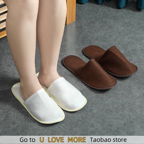 5 Pairs Disposable Slippers Hotel Travel Slipper Sanitary Pa