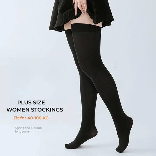 DOIAESKV Plus Size Women Stockings Over Knee Socks Thigh Hig