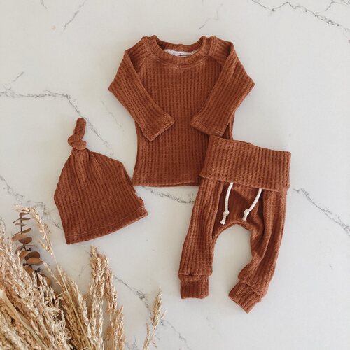 3pcs Infant Newborn Baby Cute Clothes Sets Girls Boys Autumn