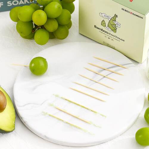 2000 individually wrapped thin bamboo toothpicks in transpar