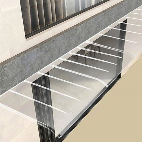 Front Door Canopy Durable Transparent Roof Window Awning ver