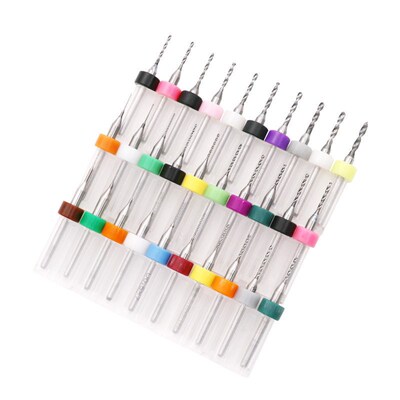 10pcs/set Mini PCB Tungsten Steel Drill Bit for Print Circui