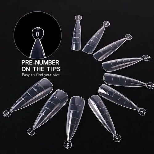 100Pcs/Box Nail Tips Full Set Acrylic Fake Finger UV Gel Pol