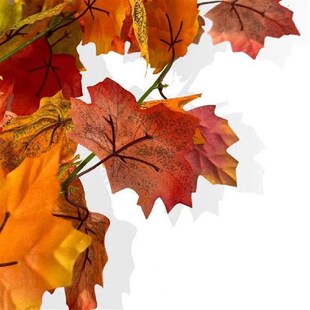 Realistic Maple Leaf Garland Fireplace Mantel Garland