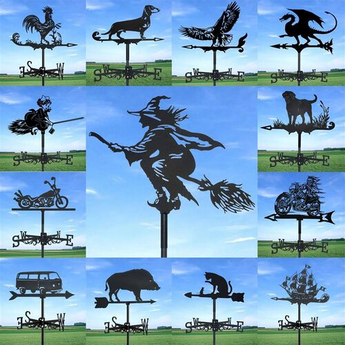 Weathervane, Metal Outdoor Garden Ironwork, Roof Courtyard G
