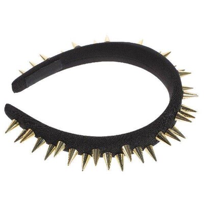 Studded Black Headband Headbands for Women Fashion Spiked