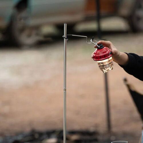 Camping Light Pole Hook Stainless Steel Tent Pole Lamp Hook