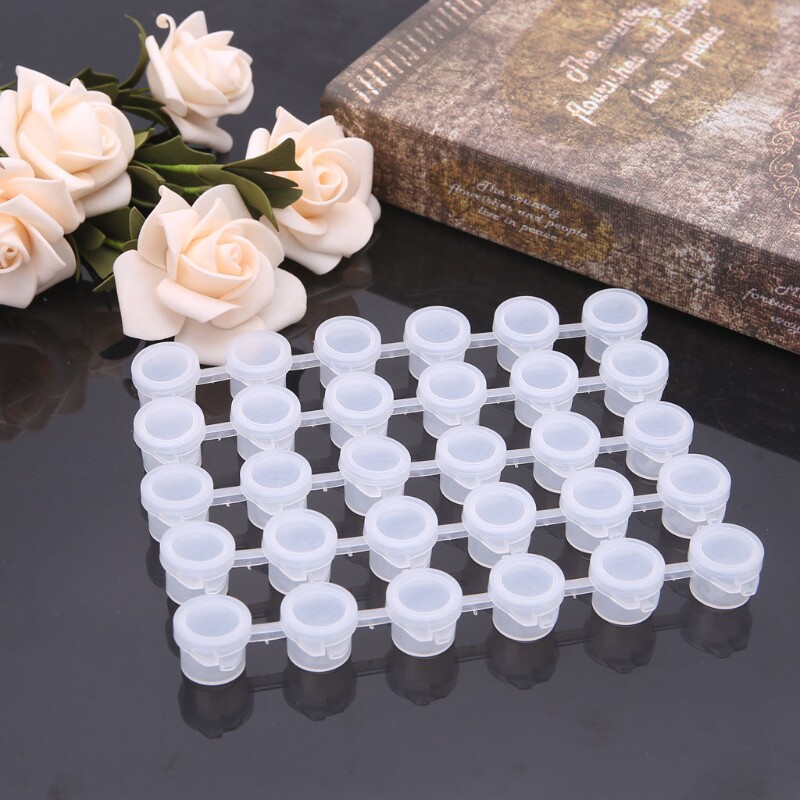 5Pcs 6 Joint 3ml Pigment Container Box Painting Acrylic Pain图片
