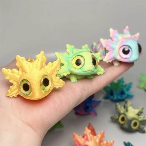 3D Printed Salamander Figures Animal Toys Multi-Joint Movabl