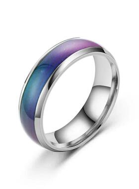 5 Colors Stainless steel Changing Color Rings Mood Emotion