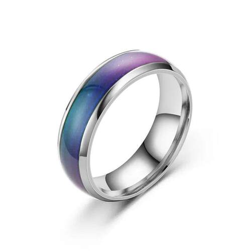 5 Colors Stainless steel Changing Color Rings Mood Emotion