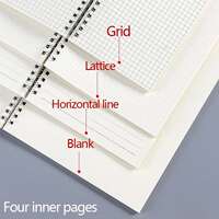 A5/B5 Notebook Spiral book coil Planner Lined Blank Grid Pap thumbnail 6