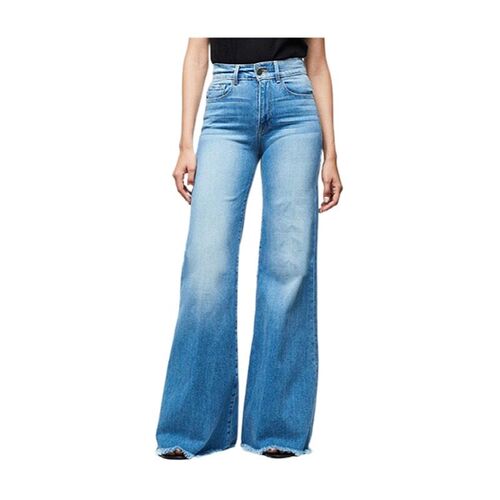 Women Wide Leg Jeans High Waist Plus Size Ladies Jeans Slimm