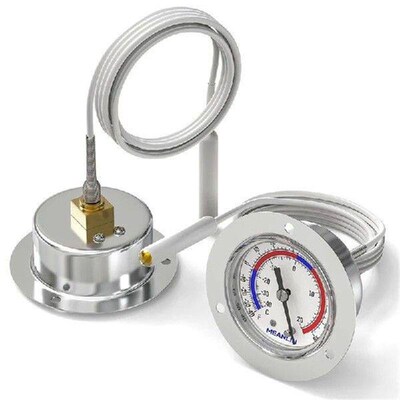 VEHO-Vapor Capillary Refrigeration Thermometer,2 Inch Dial,