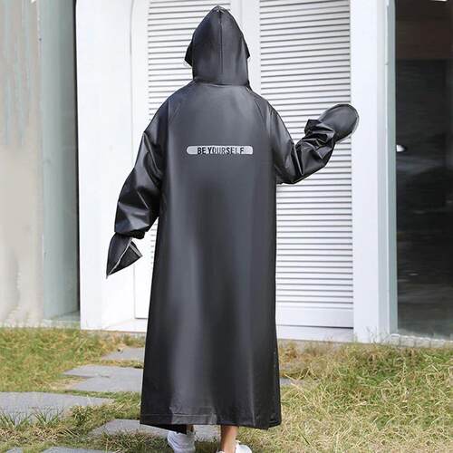 Aldult Long Raincoat Fashion Waterproof Rain Coat Men Women