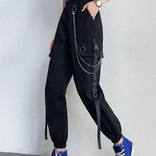 Women Cargo Pants  Harem Pants Fashion Punk Pockets Jogger T