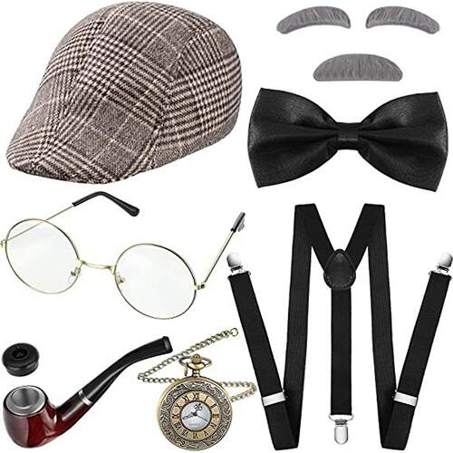 Men Cosplay Gatsby Party Props 1920S Theme Stage Performance