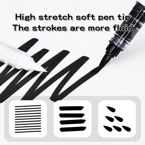 2/3/6/10 Pcs White Paint Pens Soft Tip Acrylic Paint Marker