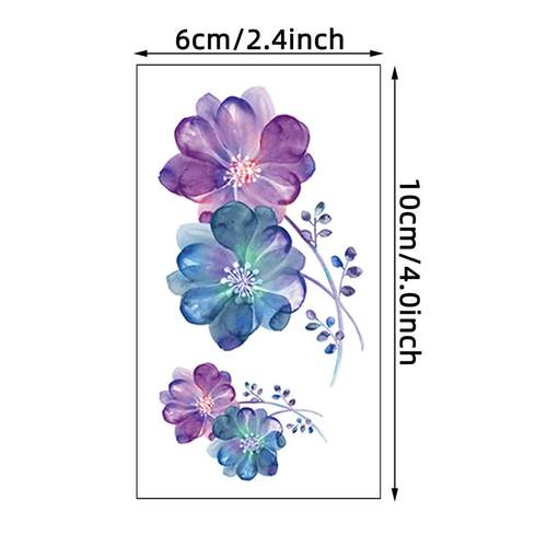 30Sheets Tattoo Stickers, Small Size Pretty Colorful Butterf