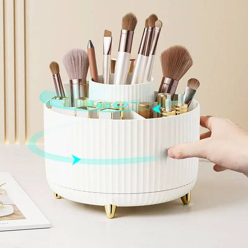 360 Rotating Makeup Desktop Cosmetic Storage Box Organizer L